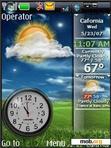 Download mobile theme Vista Weather Clock