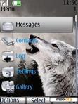 Download mobile theme wolf clock