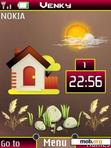 Download mobile theme farm house clock