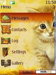 Download mobile theme Cat Clock