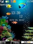 Скачать тему Fish Clock