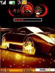 Download mobile theme Animated Fire Car