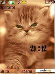 Download mobile theme Kitty Clock