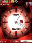 Download mobile theme Animated red clock