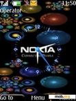 Download mobile theme Coloured Nokia Clock