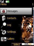 Download mobile theme Tiger Clock