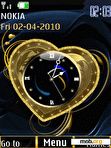 Download mobile theme heart clock animated