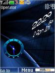 Download mobile theme nokia blue clock