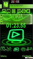 Скачать тему Green nokia