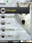 Download mobile theme White Wolf Clock