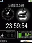 Download mobile theme clock animated