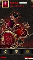 Download mobile theme red hearts