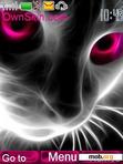 Скачать тему pink neon cat