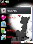 Download mobile theme Cat Love Clock