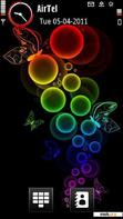 Download mobile theme rainbow bubbles