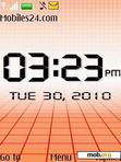 Скачать тему Orange Abs Clock