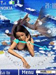 Download mobile theme mermaid clock animated