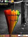 Download mobile theme Umbrella clock