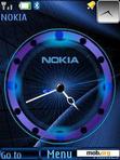 Download mobile theme Nokia Clock With Cool Icons