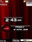 Download mobile theme New Style Clock With Cool Icons