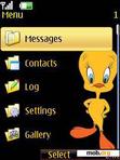 Download mobile theme Tweety Clock