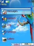 Download mobile theme Parrot Clock