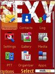 Download mobile theme Sexy Red Burst