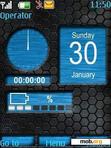 Download mobile theme Animated Blue Theme