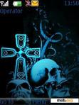 Download mobile theme Blue Skull