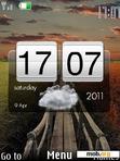 Download mobile theme HTC widget clock