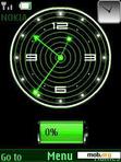 Download mobile theme Green Clock_with_Battery**