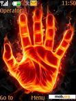 Скачать тему Fire Hand _by edwin