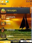 Download mobile theme Calendar & Clock Sunset