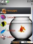 Download mobile theme GoldFish Clock