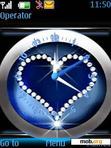 Download mobile theme heart clock