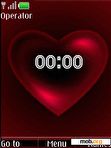 Download mobile theme swf clock heart animated