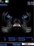 Download mobile theme Swf black panther clock