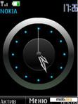 Download mobile theme Swf blue analog clock