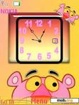 Download mobile theme Pink Panther Clock