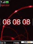 Download mobile theme Swf red clock anim