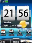 Download mobile theme Hero Sense clock