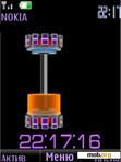 Download mobile theme Clock battery