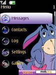 Download mobile theme Pooh And Eeyore Clock