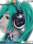 Download mobile theme GREEN HAIR