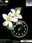 Download mobile theme White Flower Clock