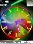 Download mobile theme Colorful Clock