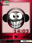 Download mobile theme Swf smile music animated