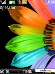 Download mobile theme Rainbow Flower