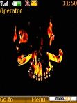 Download mobile theme Burning Skull