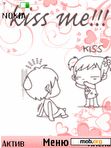 Download mobile theme Kiss me animated